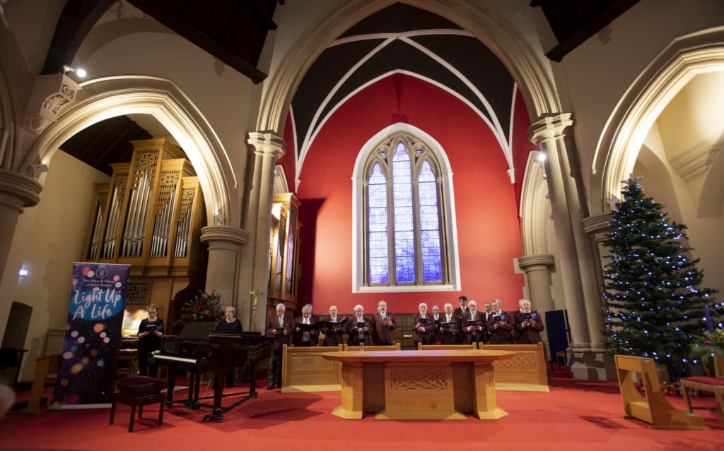 The Prince & Princess of Wales Hospice of the Light up our Life service at Sherbrooke Mosspark Church, Glasgow. 2