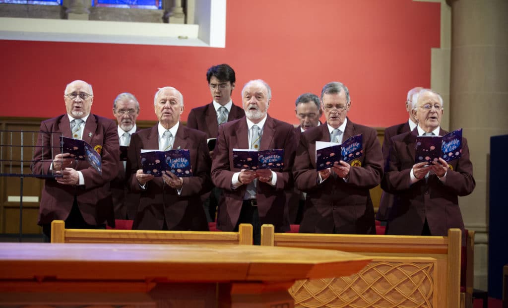 The Prince & Princess of Wales Hospice of the Light up our Life service at Sherbrooke Mosspark Church, Glasgow. 8