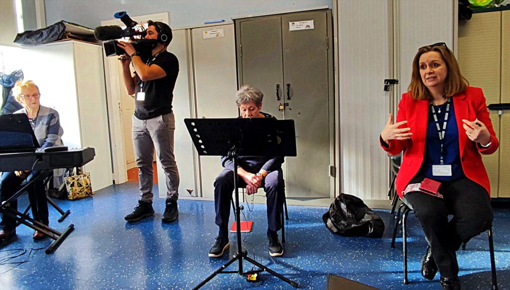 Visit by BBC to Rehearsal on 08-02-2022 1